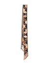 Pucci Geometric Design Lightweight Long Silk Scarf In Black
