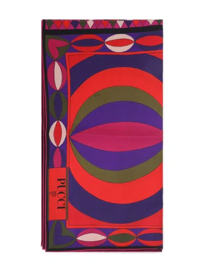 PUCCI PUCCI PRINTED SILK FOULARD