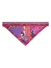 Pucci Triangle Silk Scarf Bold Design In Multi