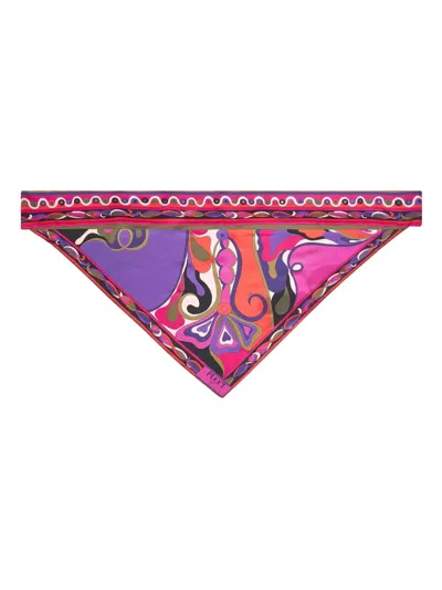 Pucci Printed Silk Foulard In Multi