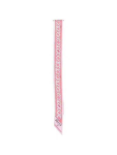 Pucci Printed Silk Foulard In Multi