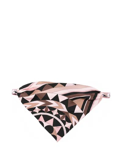 Pucci Printed Silk Headscarf In White