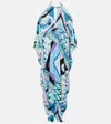 Pucci Printed Silk Kaftan In Multicoloured