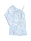 Pucci Printed Silk Mini Dress In Blue