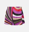 Pucci Printed Silk Miniskirt In Multicoloured