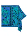 Pucci Mixed-print Cotton Pareo Coverup In Blue