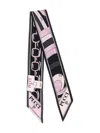 Pucci Graphic Lightweight Rectangular Scarf Design In Black
