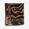 Pucci Geometric-print Silk Scarf In Brown