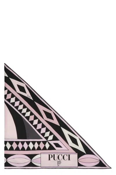 Pucci Printed Silk Scarf In Multi