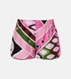 Pucci Printed Silk Shorts In Multi