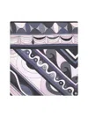 Pucci Printed Silk Twill Triangle Scarf In Multi