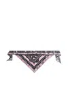 Pucci Printed Silk Twill Triangle Scarf In Pink