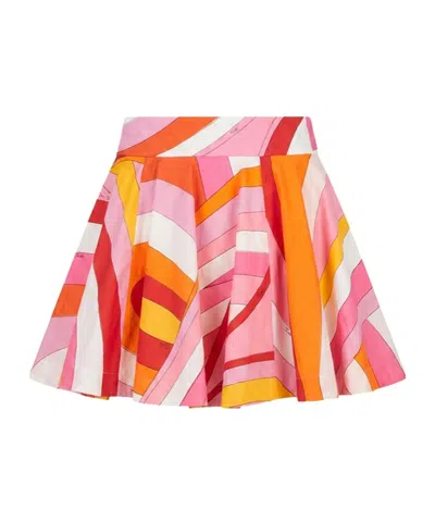 Pucci Printed Skirt In Pink