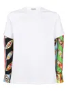 Pucci Printed-sleeve Cotton T-shirt In White