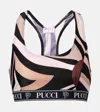 Pucci Printed Sports Bra In Multi