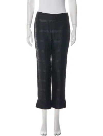 Pre-owned Pucci Printed Straight Leg Pants In Green