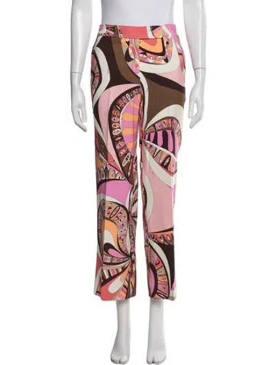 Pre-owned Pucci Printed Straight Leg Pants W/ Tags In Multi