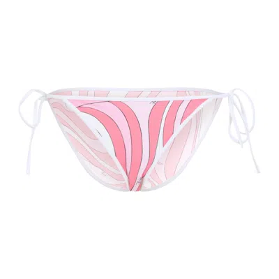 Pucci Printed Tie-side Bikini Bottom In Multicolour