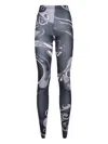 Pucci Swirl-print Tights In Black