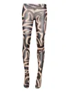 Pucci Printed Jersey Tights Socks Black In Black