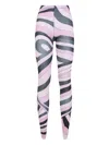 Pucci Iris-print Tights Clothing In Pink