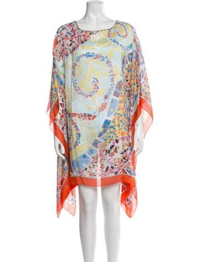 Pre-owned Pucci Printed Top In Blue