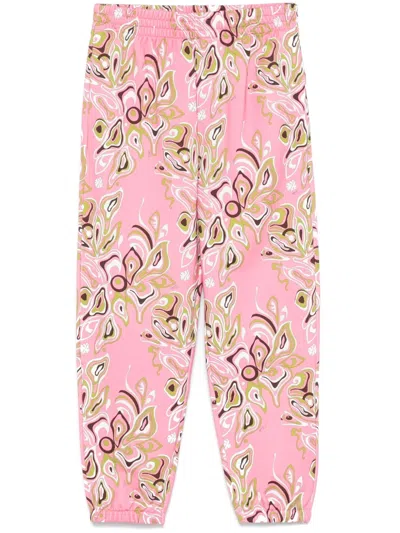 Pucci Printed Track Pants In Pink