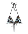 Pucci Occhi-print Triangle Bikini Top In Multi