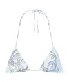 Pucci Printed Triangle Bikini Top In Multi