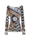 Pucci Printed Tulle T-shirt In Multi