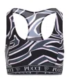 Pucci Geometric Racerback Top For Modern Style In Black