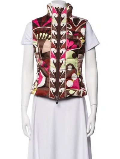 Pre-owned Pucci Printed Vest In Multicolor