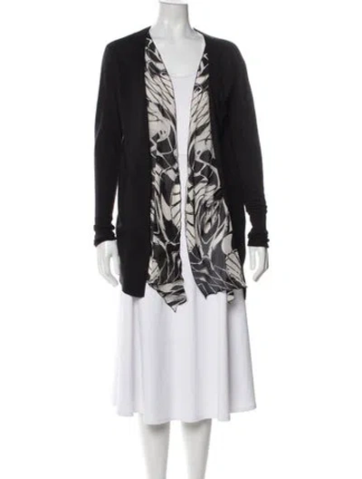 Pre-owned Pucci Printed V-neck Tunic In Black