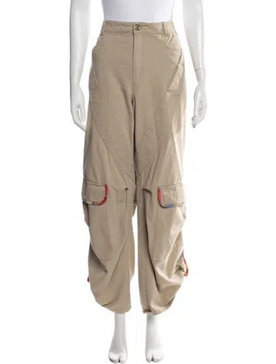 Pre-owned Pucci Printed Wide Leg Pants In Neutrals