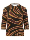 Pucci Printed Wool Top In Multi
