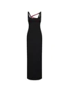 Pucci Printed-strap Open-back Maxi Dress In Black