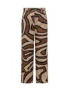 Pucci Bottuned Print Trousers In Multi