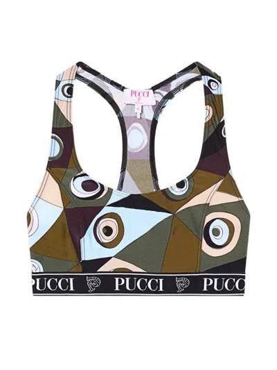 PUCCI EYE PRINT SPORT BRA