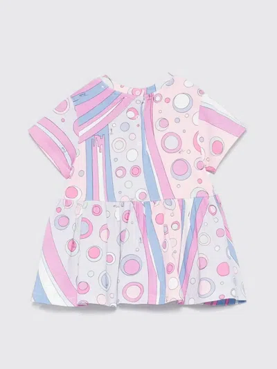 Pucci Abito In Cotone Con Stampa Fontane