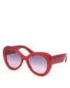 Pucci Round Sunglasses, 56mm In Red/violet