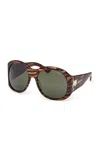 Pucci Round-frame Acetate Sunglasses In Animal Print
