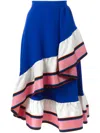 Pucci Ruffled Detail A-line Skirt In Blue