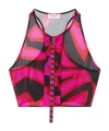 Pucci Ruffled Sleeveless Top In Red