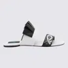 Pucci Embroidered Leather Sandals In White