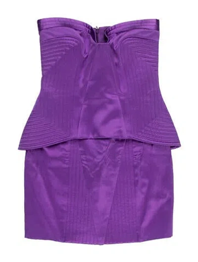 Pre-owned Pucci Satin Mini Dress In Purple