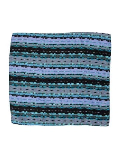 Pre-owned Pucci Satin Striped Scarf In Multi
