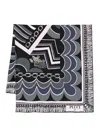 Pucci Printed Silk Scarf In Black