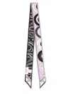 Pucci Multicolor Double Face Printed Bandana Scarf In Pink