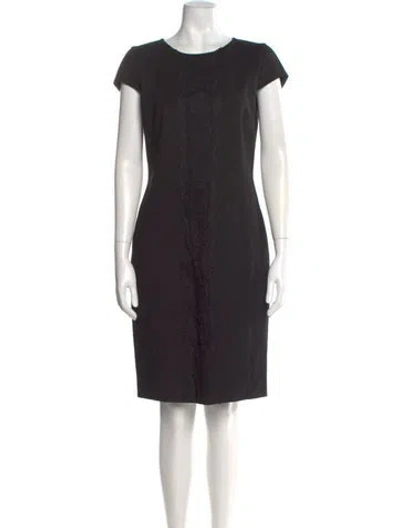 Pre-owned Pucci Scoop Neck Knee-length Dress In Black