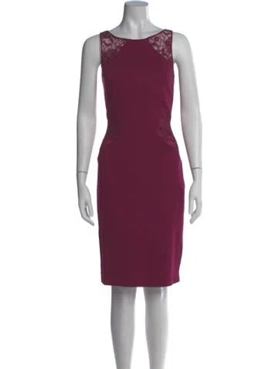 Pre-owned Pucci Scoop Neck Knee-length Dress In Purple